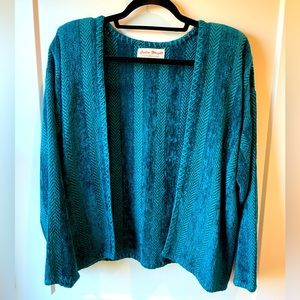 Handwoven Deep Aquamarine Sweater